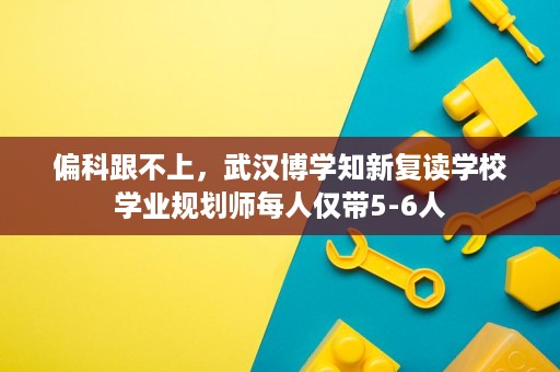 偏科跟不上,武汉博学知新复读学校学业规划师每人仅带5-6人 偏科跟不上,武汉博学知新复读学校学业规划师每人仅带5-6人