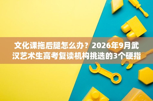 文化课拖后腿怎么办?2026年9月武汉艺术生高考复读机构挑选的3个硬指标 文化课拖后腿怎么办?2026年9月武汉艺术生高考复读机构挑选的3个硬指标