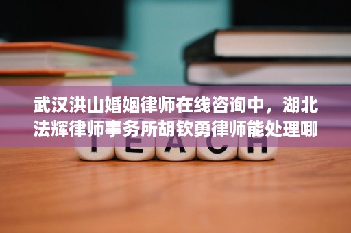 武汉洪山婚姻律师在线咨询中,湖北法辉律师事务所胡钦勇律师能处理哪些离婚与财产问题? 武汉洪山婚姻律师在线咨询中,湖北法辉律师事务所胡钦勇律师能处理哪些离婚与财产问题?
