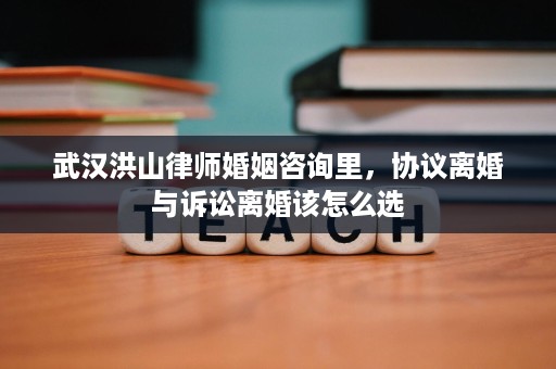 武汉洪山律师婚姻咨询里，协议离婚与诉讼离婚该怎么选