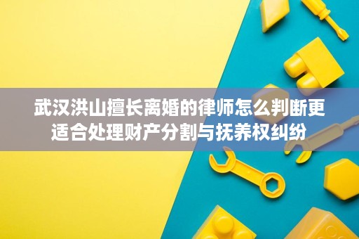 武汉洪山擅长离婚的律师怎么判断更适合处理财产分割与抚养权纠纷