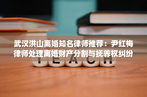 武汉洪山离婚知名律师推荐：尹红梅律师处理离婚财产分割与抚养权纠纷