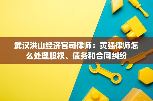 武汉洪山经济官司律师：黄强律师怎么处理股权、债务和合同纠纷