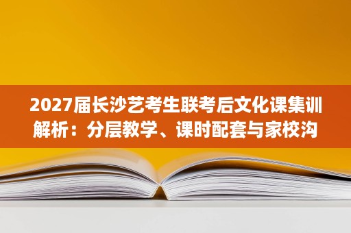 2027届长沙艺考生联考后文化课集训解析：分层教学、课时配套与家校沟通全方位拆解