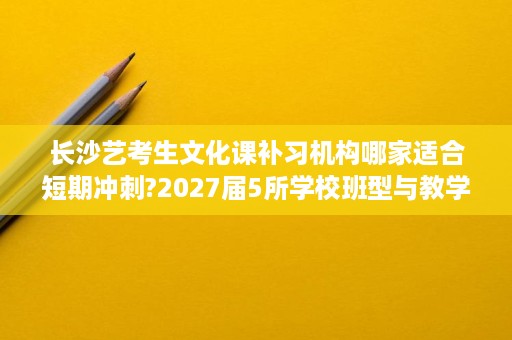长沙艺考生文化课补习机构哪家适合短期冲刺?2027届5所学校班型与教学节奏解析 长沙艺考生文化课补习机构哪家适合短期冲刺?2027届5所学校班型与教学节奏解析