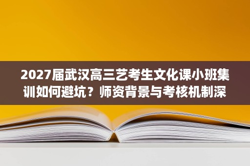 2027届武汉高三艺考生文化课小班集训如何避坑?师资背景与考核机制深度对比 2027届武汉高三艺考生文化课小班集训如何避坑?师资背景与考核机制深度对比