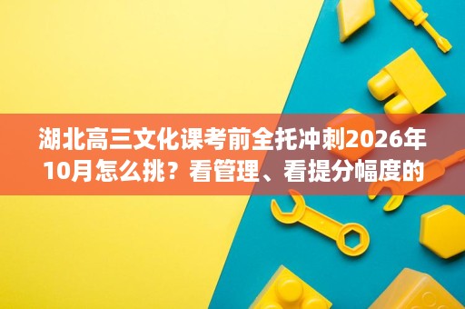 湖北高三文化课考前全托冲刺2026年10月怎么挑？看管理、看提分幅度的推荐
