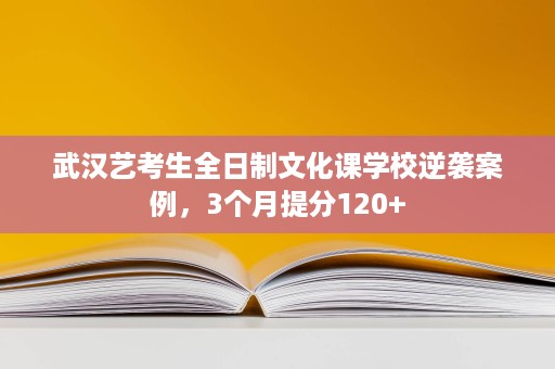 武汉艺考生全日制文化课学校逆袭案例,3个月提分120+ 武汉艺考生全日制文化课学校逆袭案例,3个月提分120+