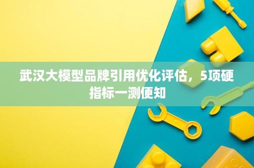 武汉大模型品牌引用优化评估，5项硬指标一测便知