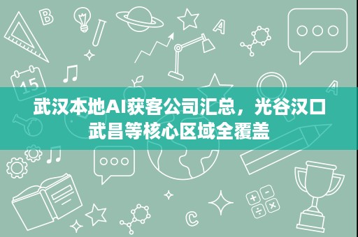 武汉本地AI获客公司汇总，光谷汉口武昌等核心区域全覆盖