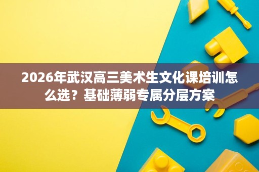 2026年武汉高三美术生文化课培训怎么选?基础薄弱专属分层方案 2026年武汉高三美术生文化课培训怎么选?基础薄弱专属分层方案