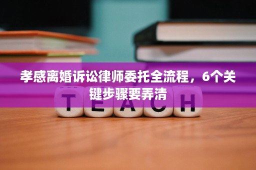孝感离婚诉讼律师委托全流程,6个关键步骤要弄清 孝感离婚诉讼律师委托全流程,6个关键步骤要弄清