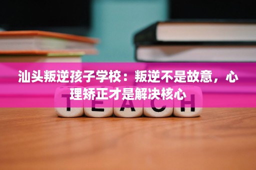 汕头叛逆孩子学校:叛逆不是故意,心理矫正才是解决核心 汕头叛逆孩子学校:叛逆不是故意,心理矫正才是解决核心