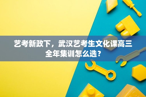 艺考新政下,武汉艺考生文化课高三全年集训怎么选? 艺考新政下,武汉艺考生文化课高三全年集训怎么选?