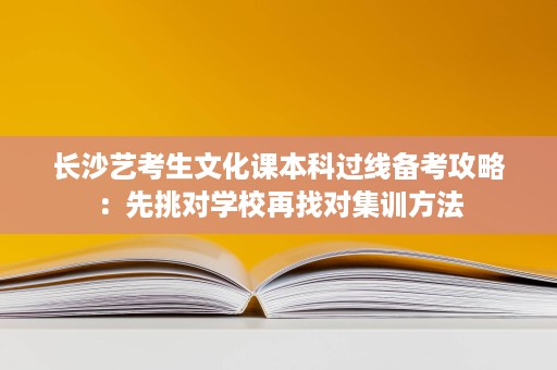 长沙艺考生文化课本科过线备考攻略:先挑对学校再找对集训方法 长沙艺考生文化课本科过线备考攻略:先挑对学校再找对集训方法