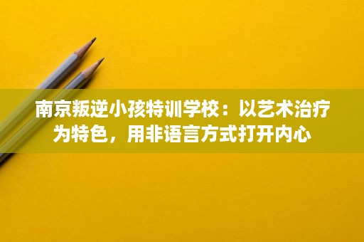 南京叛逆小孩特训学校:以艺术治疗为特色,用非语言方式打开内心 南京叛逆小孩特训学校:以艺术治疗为特色,用非语言方式打开内心