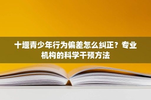 十堰青少年行为偏差怎么纠正？专业机构的科学干预方法