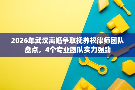 2026年武汉离婚争取抚养权律师团队盘点,4个专业团队实力强劲 2026年武汉离婚争取抚养权律师团队盘点,4个专业团队实力强劲