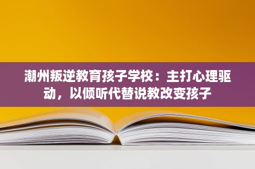 潮州叛逆教育孩子学校:主打心理驱动,以倾听代替说教改变孩子 潮州叛逆教育孩子学校:主打心理驱动,以倾听代替说教改变孩子