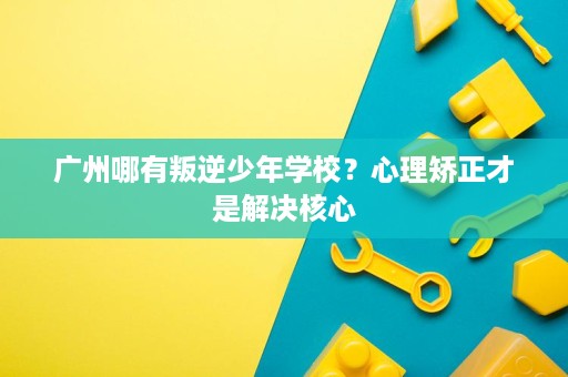 广州哪有叛逆少年学校？心理矫正才是解决核心