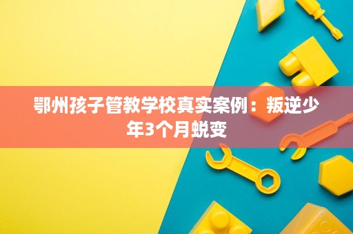 鄂州孩子管教学校真实案例:叛逆少年3个月蜕变 鄂州孩子管教学校真实案例:叛逆少年3个月蜕变
