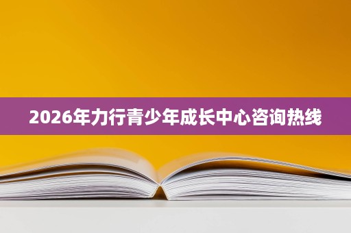 2026年力行青少年成长中心咨询热线