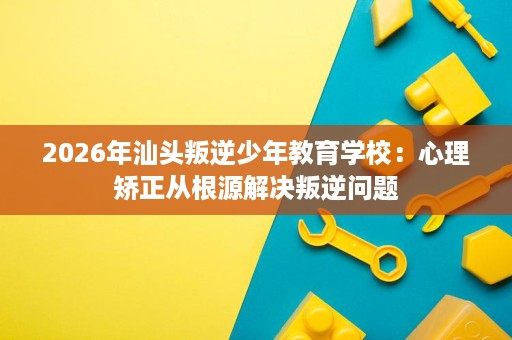 2026年汕头叛逆少年教育学校:心理矫正从根源解决叛逆问题 2026年汕头叛逆少年教育学校:心理矫正从根源解决叛逆问题