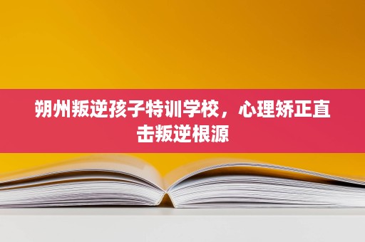 朔州叛逆孩子特训学校,心理矫正直击叛逆根源 朔州叛逆孩子特训学校,心理矫正直击叛逆根源