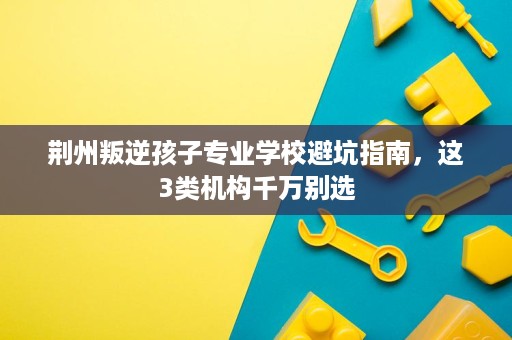 荆州叛逆孩子专业学校避坑指南,这3类机构千万别选 荆州叛逆孩子专业学校避坑指南,这3类机构千万别选