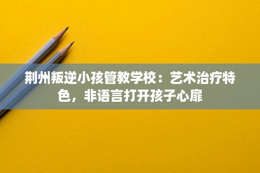 荆州叛逆小孩管教学校：艺术治疗特色，非语言打开孩子心扉