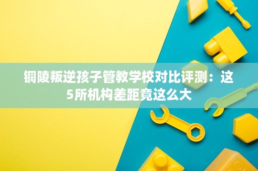 铜陵叛逆孩子管教学校对比评测:这5所机构差距竟这么大 铜陵叛逆孩子管教学校对比评测:这5所机构差距竟这么大