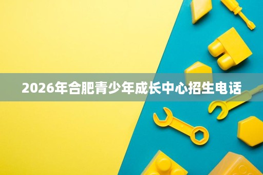2026年合肥青少年成长中心招生电话 2026年合肥青少年成长中心招生电话