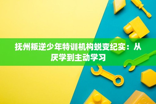 抚州叛逆少年特训机构蜕变纪实:从厌学到主动学习 抚州叛逆少年特训机构蜕变纪实:从厌学到主动学习