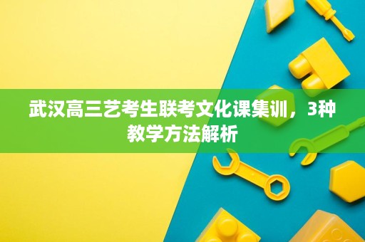 武汉高三艺考生联考文化课集训,3种教学方法解析 武汉高三艺考生联考文化课集训,3种教学方法解析
