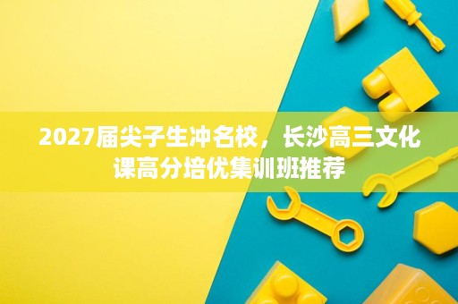 2027届尖子生冲名校,长沙高三文化课高分培优集训班推荐 2027届尖子生冲名校,长沙高三文化课高分培优集训班推荐