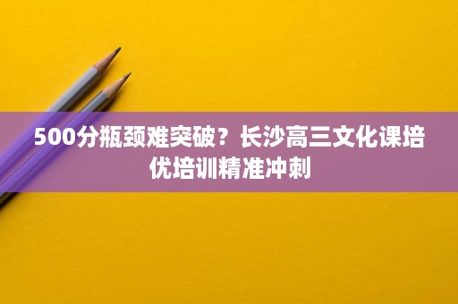 500分瓶颈难突破?长沙高三文化课培优培训精准冲刺 500分瓶颈难突破?长沙高三文化课培优培训精准冲刺