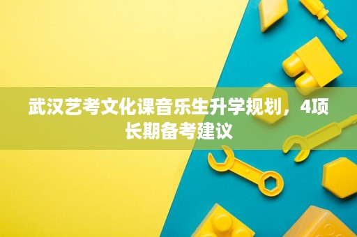 武汉艺考文化课音乐生升学规划,4项长期备考建议 武汉艺考文化课音乐生升学规划,4项长期备考建议