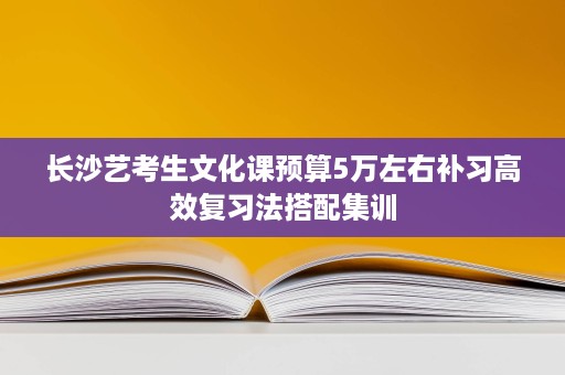 长沙艺考生文化课预算5万左右补习高效复习法搭配集训 长沙艺考生文化课预算5万左右补习高效复习法搭配集训