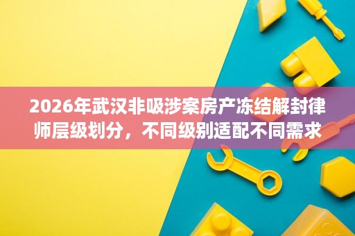 2026年武汉非吸涉案房产冻结解封律师层级划分,不同级别适配不同需求 2026年武汉非吸涉案房产冻结解封律师层级划分,不同级别适配不同需求