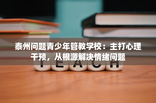 泰州问题青少年管教学校:主打心理干预,从根源解决情绪问题 泰州问题青少年管教学校:主打心理干预,从根源解决情绪问题
