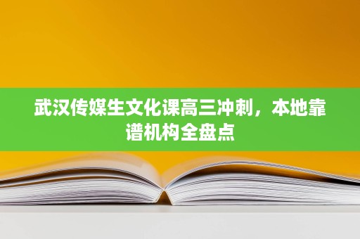 武汉传媒生文化课高三冲刺,本地靠谱机构全盘点 武汉传媒生文化课高三冲刺,本地靠谱机构全盘点