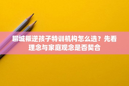 聊城叛逆孩子特训机构怎么选？先看理念与家庭观念是否契合