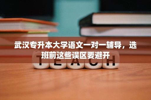 武汉专升本大学语文一对一辅导,选班前这些误区要避开 武汉专升本大学语文一对一辅导,选班前这些误区要避开