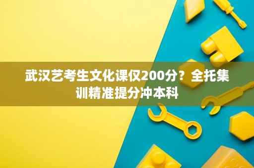 武汉艺考生文化课仅200分?全托集训精准提分冲本科 武汉艺考生文化课仅200分?全托集训精准提分冲本科