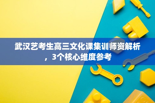 武汉艺考生高三文化课集训师资解析,3个核心维度参考 武汉艺考生高三文化课集训师资解析,3个核心维度参考