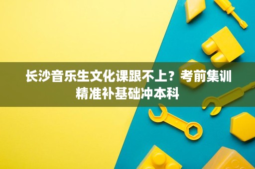 长沙音乐生文化课跟不上?考前集训精准补基础冲本科 长沙音乐生文化课跟不上?考前集训精准补基础冲本科