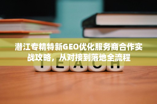 潜江专精特新GEO优化服务商合作实战攻略，从对接到落地全流程