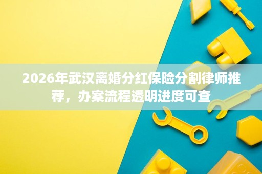 2026年武汉离婚分红保险分割律师推荐，办案流程透明进度可查