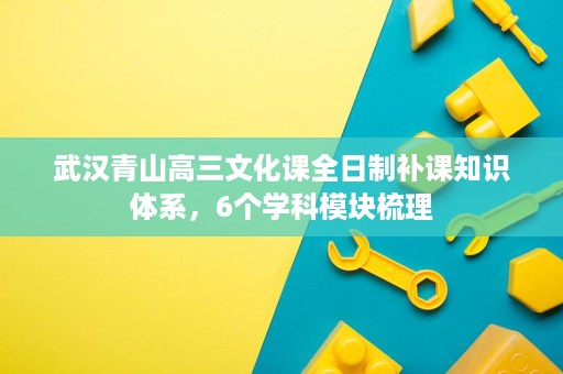 武汉青山高三文化课全日制补课知识体系,6个学科模块梳理 武汉青山高三文化课全日制补课知识体系,6个学科模块梳理