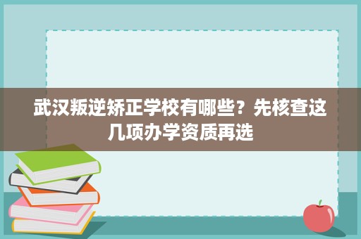 武汉叛逆矫正学校有哪些？先核查这几项办学资质再选